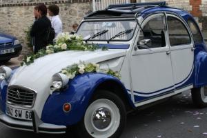 mariage champêtre rétro 2cv 